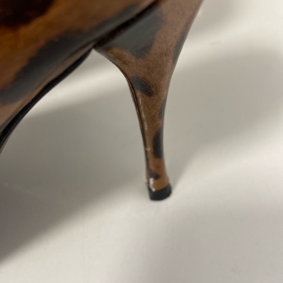 Stuart Weitzman 8.5 cheetah leopard print sexy open toed heels $100 - Picture 7 of 10